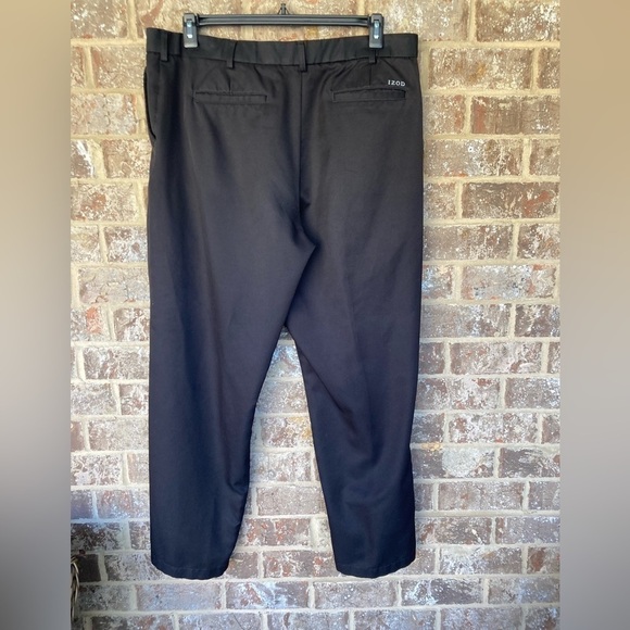 IZOD Golf Pants Mens 36x 30 Classic Fit Black - Picture 7 of 9
